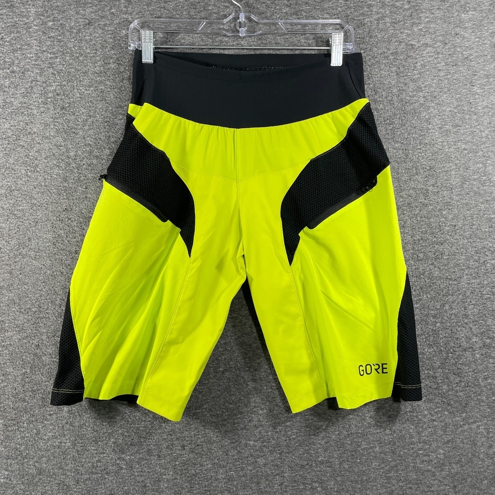 Gore Wear C5 Mens 38 Trail Running Shorts Black Neon Green